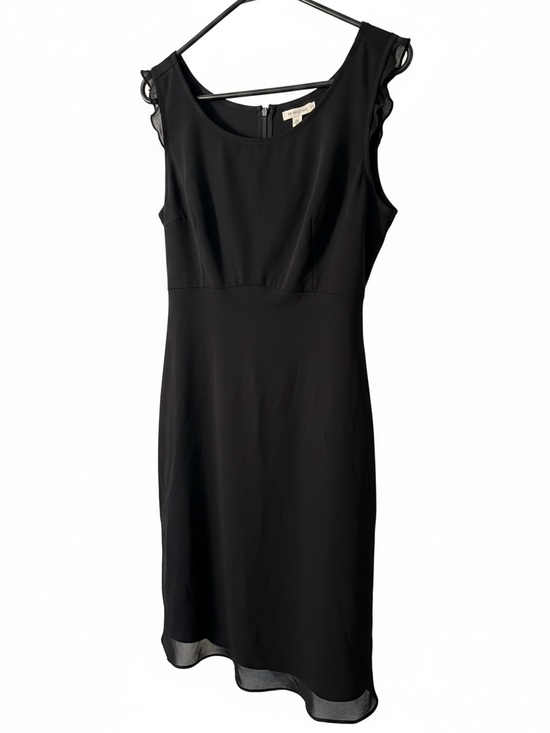 Just Choon Dresses & Skirts - Classic Black Midi Dress with Ruffle Cap Sleeves